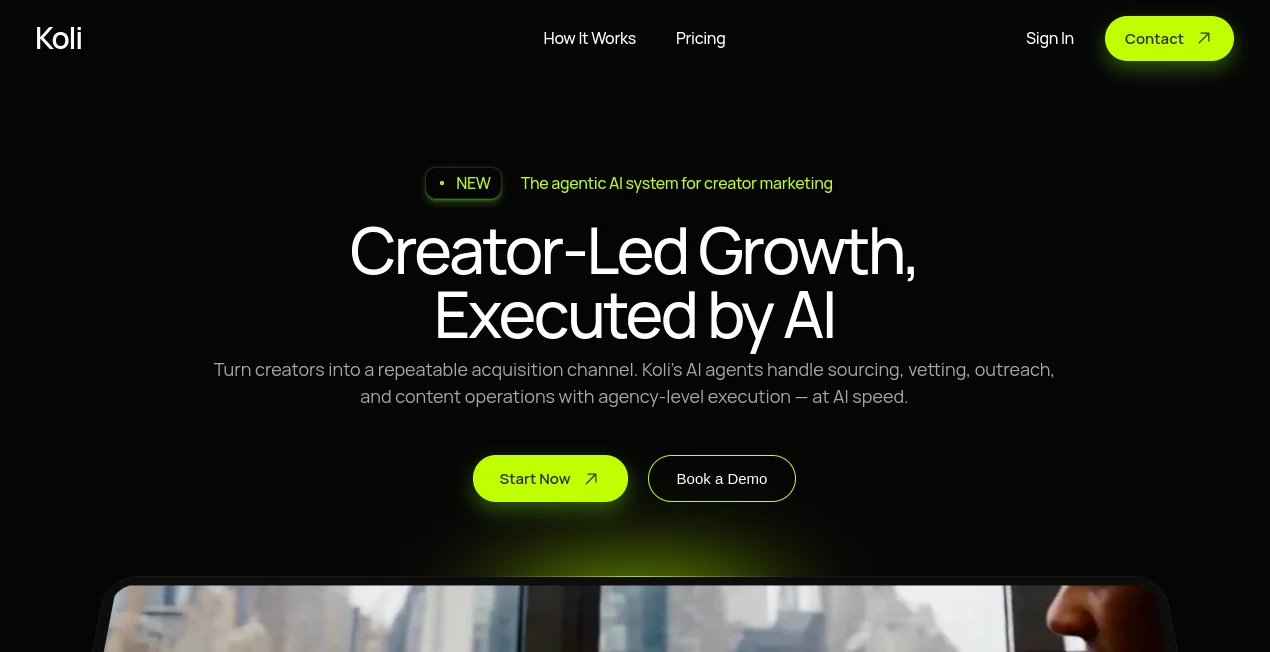 Screenshot of Koli – An AI tool in the ,AI Advertising Assistant ,AI Social Media Assistant ,AI Marketing Plan Generator ,AI Digital Marketing Generator  category, showcasing its interface and key features.