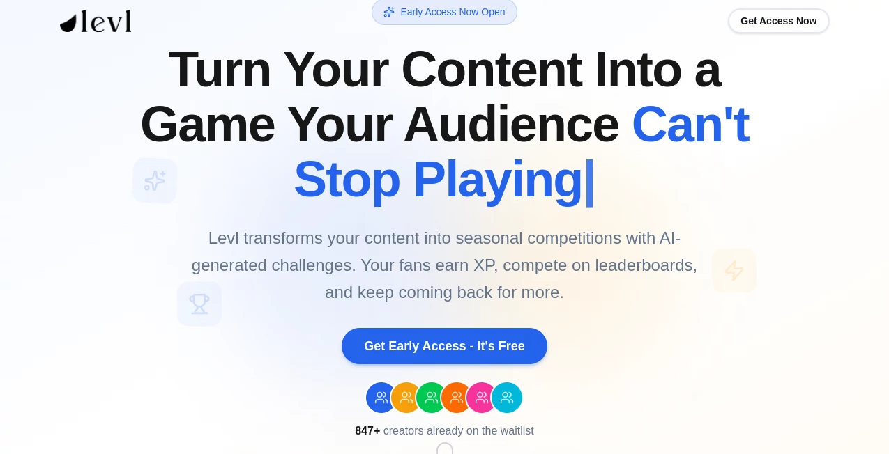 Screenshot of Levl – An AI tool in the ,AI Content Generator ,Other  category, showcasing its interface and key features.