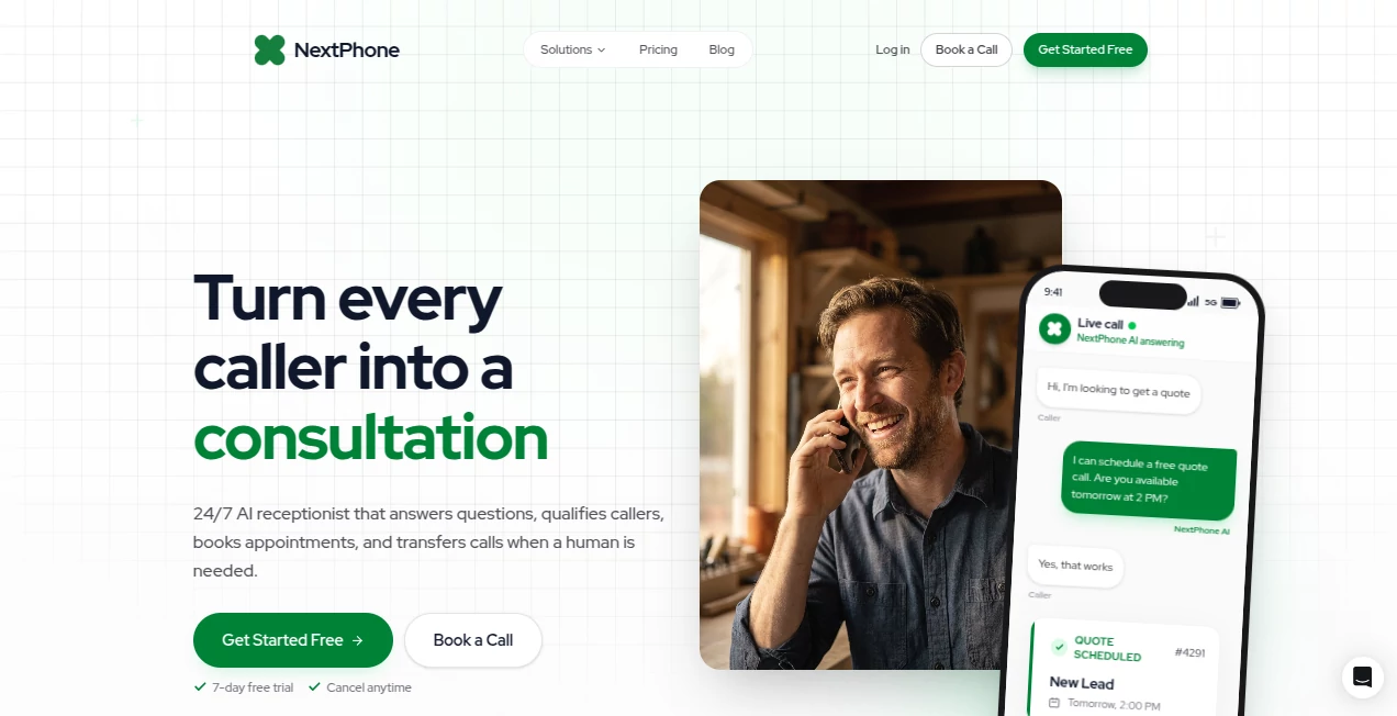 Screenshot of NextPhone – An AI tool in the ,AI Life Assistant ,AI Productivity Tools ,Business  category, showcasing its interface and key features.