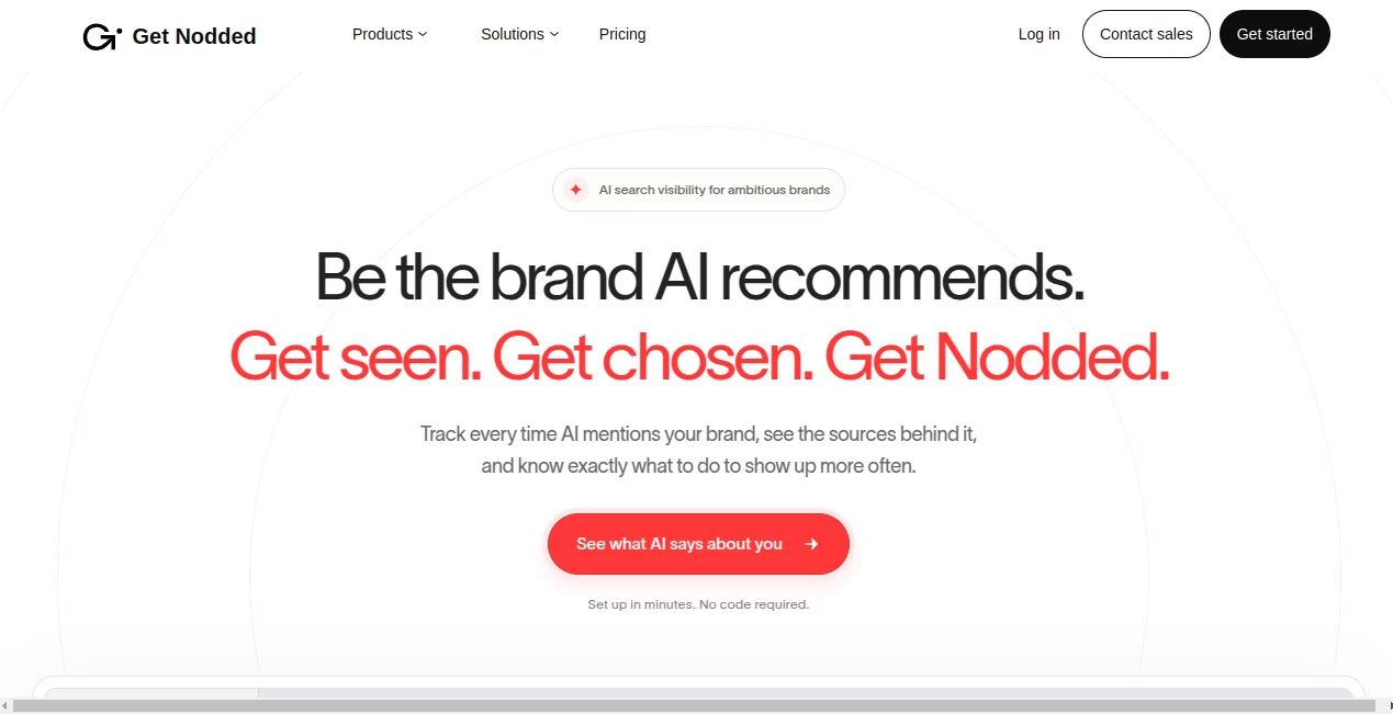 Screenshot of Get Nodded – An AI tool in the ,AI Writing Assistants ,Business  category, showcasing its interface and key features.