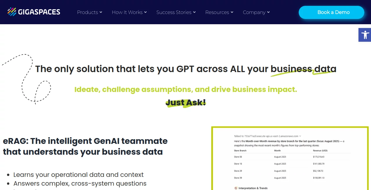 Screenshot of GigaSpaces – An AI tool in the ,AI Data Mining ,AI Developer Tools ,AI Search Engine ,AI Research Tool  category, showcasing its interface and key features.