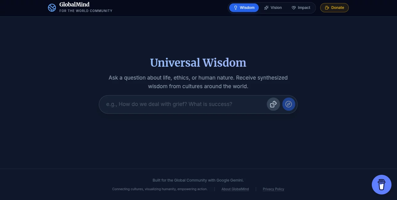 Screenshot of GlobalMind – An AI tool in the ,AI Research Tool ,Other  category, showcasing its interface and key features.