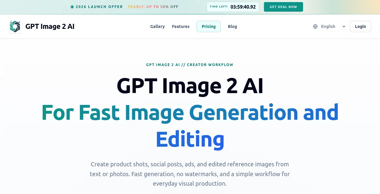 Screenshot of GPT Image 2 – An AI tool in the ,AI Photo & Image Generator ,AI Content Generator ,AI Design Generator ,AI Text to Image  category, showcasing its interface and key features.