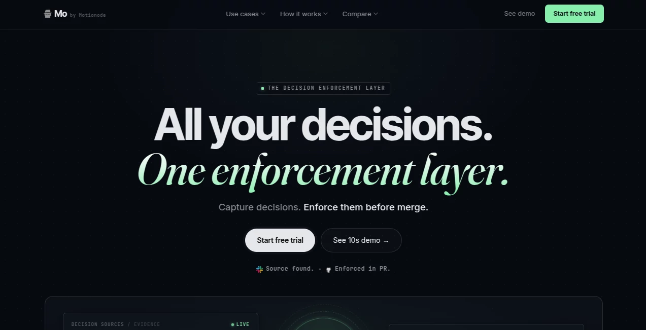 Screenshot of Mo – An AI tool in the ,AI DevOps Assistant ,AI Testing & QA ,AI Developer Tools ,AI Project Management  category, showcasing its interface and key features.