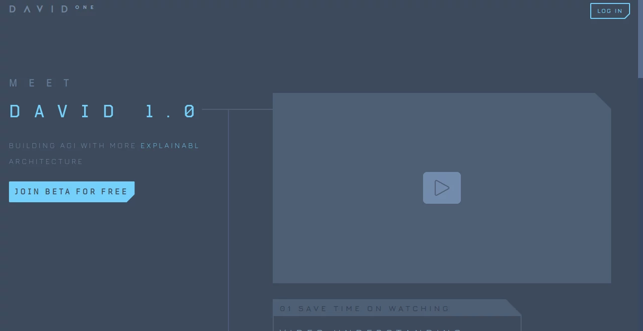 Screenshot of David One – An AI tool in the ,AI Productivity Tools ,AI Meeting Assistant ,AI Documents Assistant ,AI Files Assistant  category, showcasing its interface and key features.
