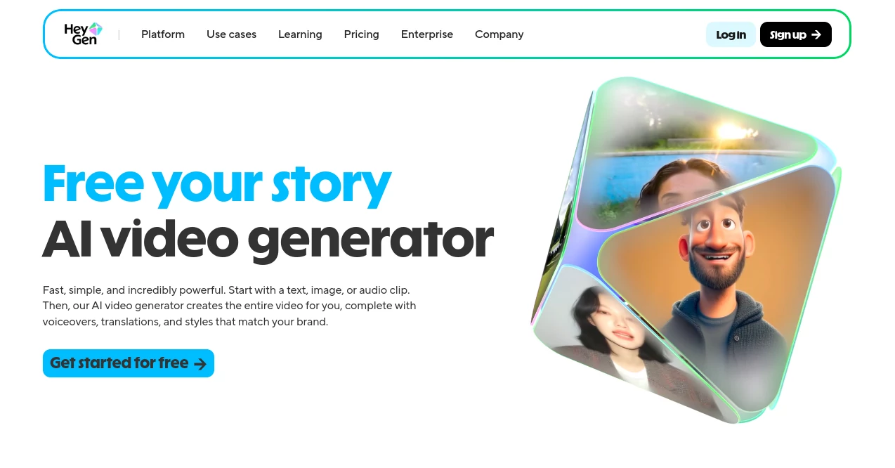 Screenshot of HeyGen – An AI tool in the ,AI Avatar Generator ,AI Video Generator ,AI Text to Video  category, showcasing its interface and key features.