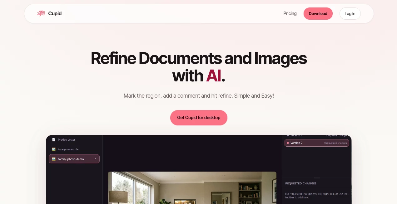 Screenshot of Cupid – An AI tool in the ,AI Character ,AI Dating Assistant ,AI Chatbot ,AI Girlfriend  category, showcasing its interface and key features.