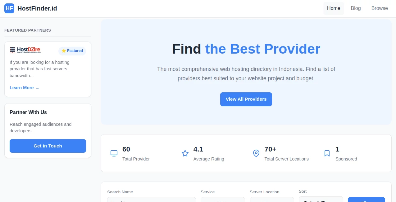 Screenshot of HostFinder – An AI tool in the ,AI Developer Tools ,AI Search Engine ,AI Research Tool  category, showcasing its interface and key features.