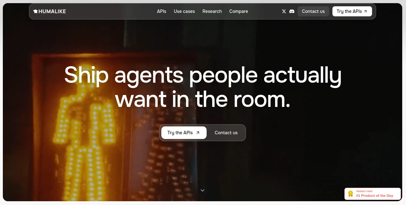 Screenshot of Humalike – An AI tool in the ,AI Life Assistant ,AI Chatbot ,AI Education Assistant ,AI Developer Tools  category, showcasing its interface and key features.