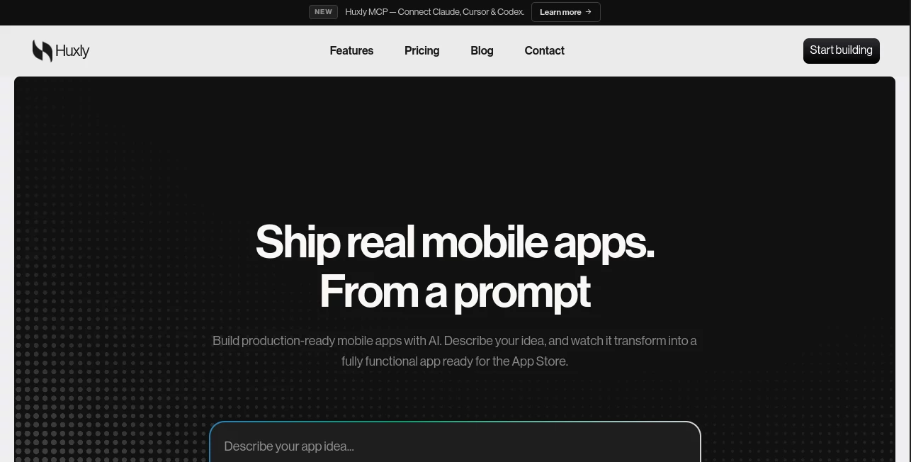 Screenshot of Huxly – An AI tool in the ,AI Tools Directory ,Other  category, showcasing its interface and key features.