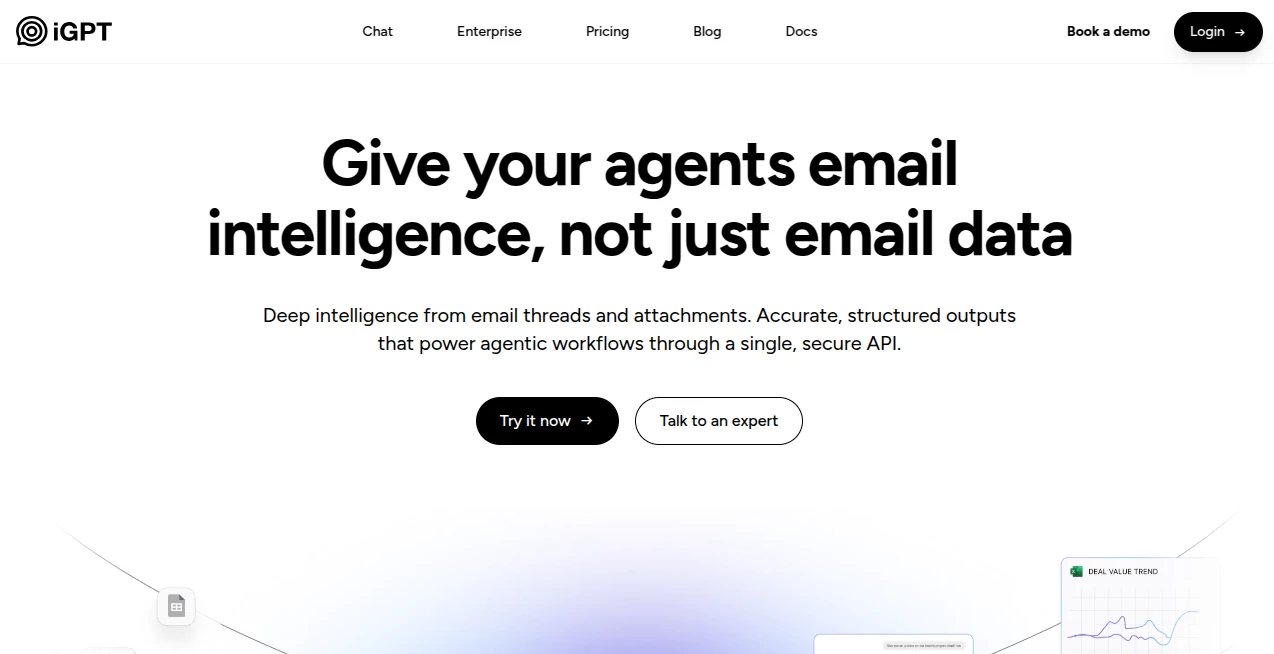 Screenshot of iGPT.ai – An AI tool in the ,AI Writing Assistants ,AI Chatbot ,AI Productivity Tools ,Large Language Models (LLMs)  category, showcasing its interface and key features.
