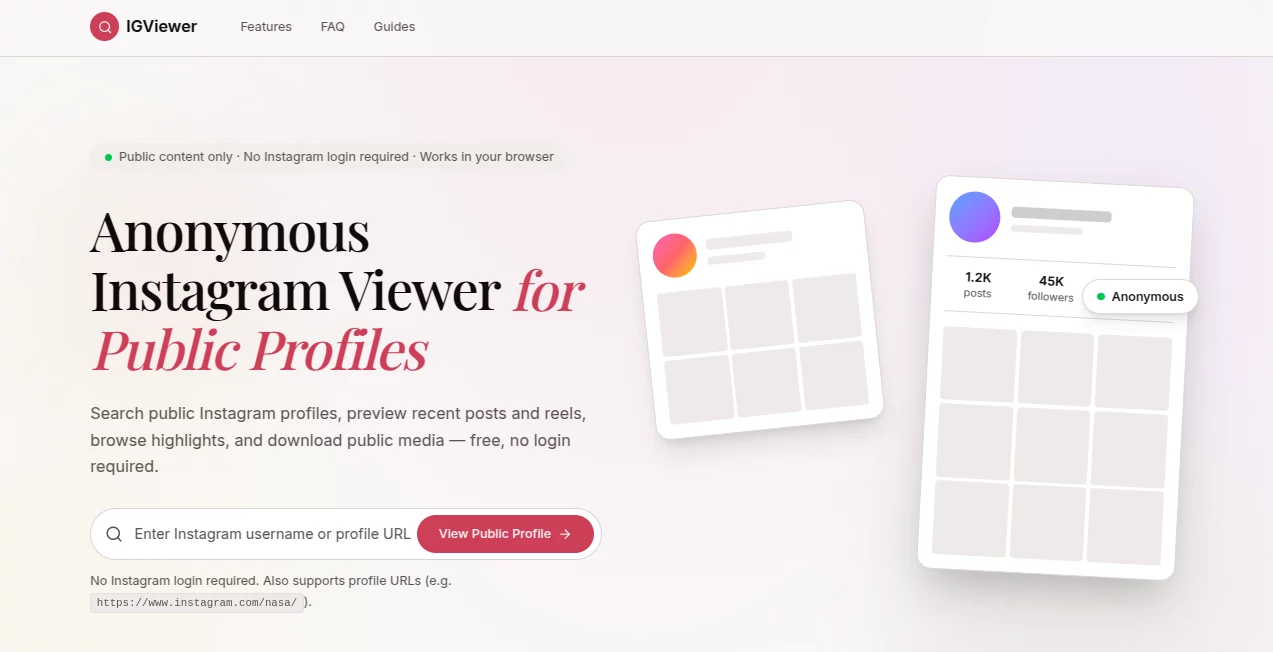 Screenshot of igrecent – An AI tool in the ,AI Instagram Assistant ,AI Social Media Assistant ,AI Analytics Assistant ,AI Search Engine  category, showcasing its interface and key features.