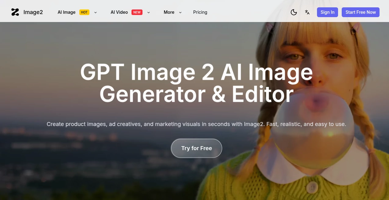 Screenshot of Image2 – An AI tool in the ,AI Photo & Image Generator ,AI Video Generator ,AI Photo Enhancer ,AI Art Generator  category, showcasing its interface and key features.