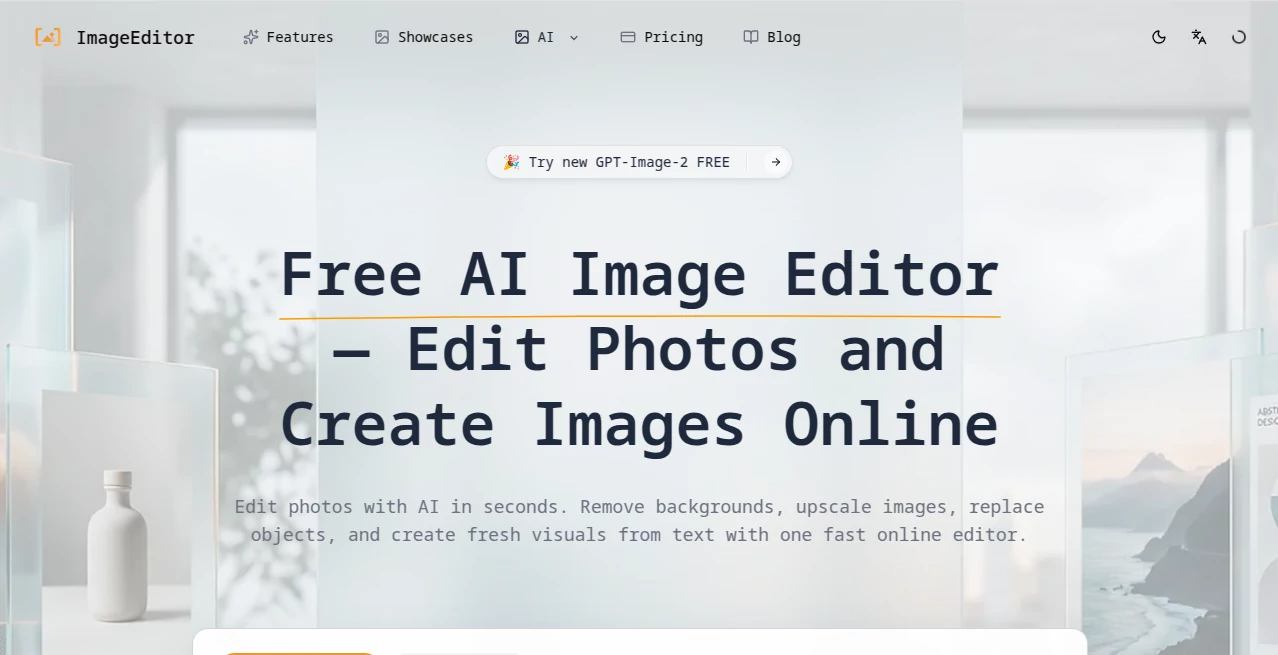 Screenshot of GPT Image 2 – An AI tool in the ,AI Photo & Image Generator ,Photo & Image Editor ,AI Background Remover  category, showcasing its interface and key features.