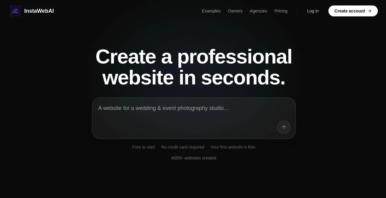 Screenshot of InstaWebAI – An AI tool in the ,AI Content Generator ,AI Instagram Assistant ,AI Social Media Assistant  category, showcasing its interface and key features.