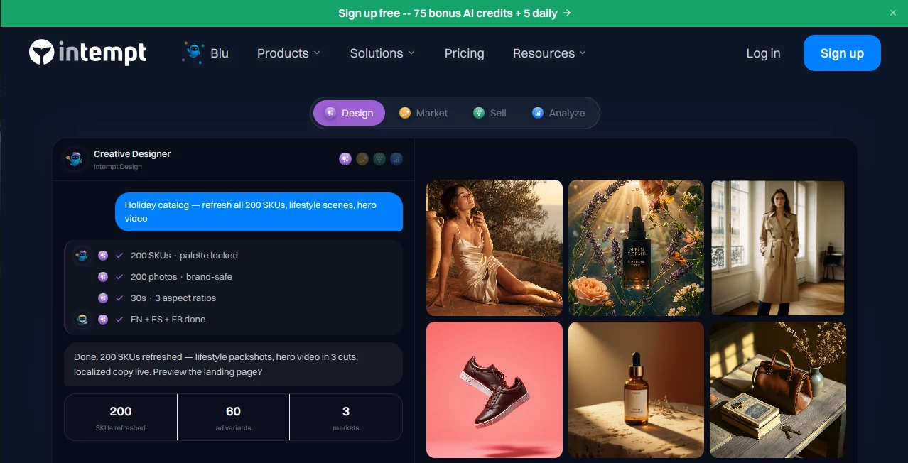 Screenshot of Intempt – An AI tool in the ,AI Sales Assistant ,AI Analytics Assistant ,AI Customer Service Assistant ,AI CRM Assistant  category, showcasing its interface and key features.