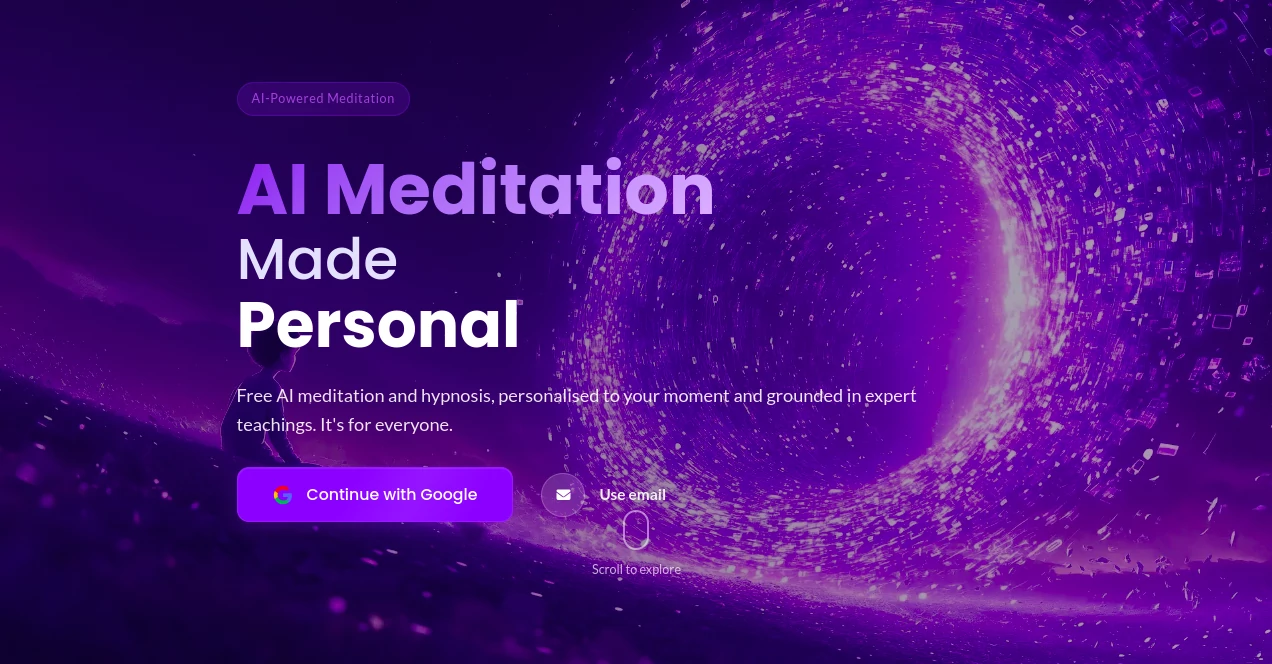 Screenshot of InTheMoment – An AI tool in the ,AI Life Assistant ,AI Fun Tools ,AI Mental Health ,AI Coaching  category, showcasing its interface and key features.