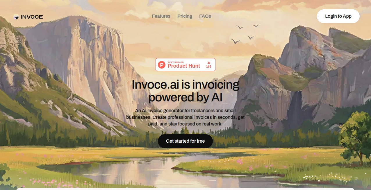 Screenshot of Invoce.ai – An AI tool in the ,AI Workflow Management ,AI Documents Assistant ,AI Productivity Tools ,AI E-commerce Assistant  category, showcasing its interface and key features.