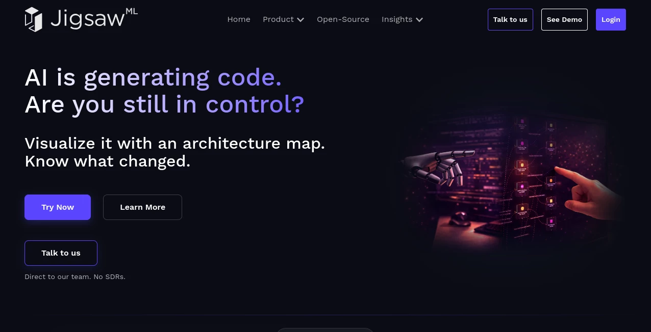 Screenshot of JigsawML – An AI tool in the ,AI Data Mining ,AI Research Tool ,AI Developer Tools  category, showcasing its interface and key features.