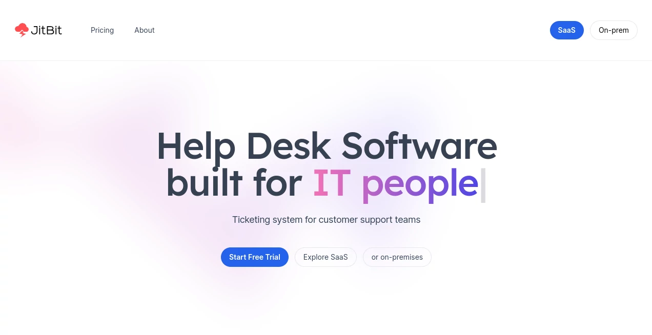 Screenshot of Jitbit – An AI tool in the ,AI Customer Service Assistant ,AI Productivity Tools ,AI Team Collaboration ,AI Workflow Management  category, showcasing its interface and key features.