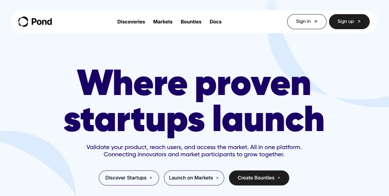 Screenshot of Pond – An AI tool in the ,AI Workflow Management ,AI Project Management ,AI Productivity Tools ,AI Team Collaboration  category, showcasing its interface and key features.