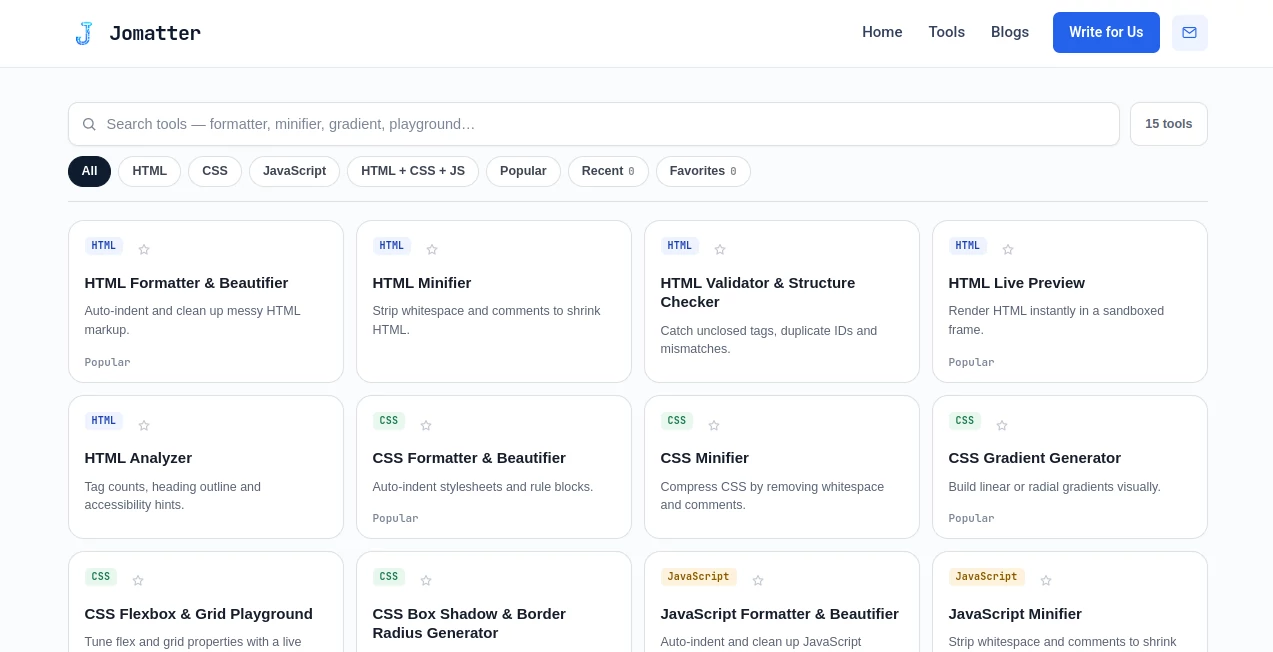 Screenshot of JoMatter – An AI tool in the ,AI Developer Tools ,Code & IT  category, showcasing its interface and key features.