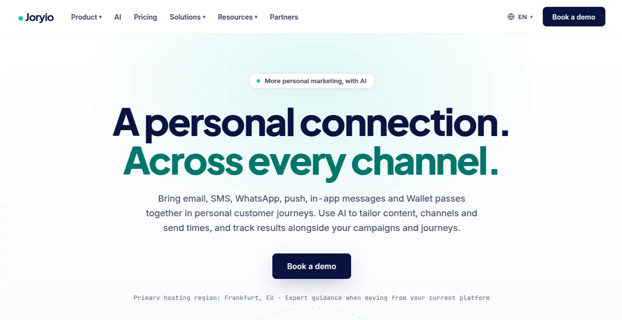 Screenshot of Joryio – An AI tool in the ,AI Analytics Assistant ,AI Customer Service Assistant ,AI CRM Assistant ,AI Email Marketing  category, showcasing its interface and key features.