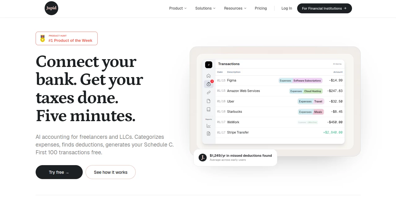 Screenshot of Jupid – An AI tool in the ,AI Accounting Assistant ,AI Business Ideas Generator ,AI E-commerce Assistant ,AI Productivity Tools  category, showcasing its interface and key features.