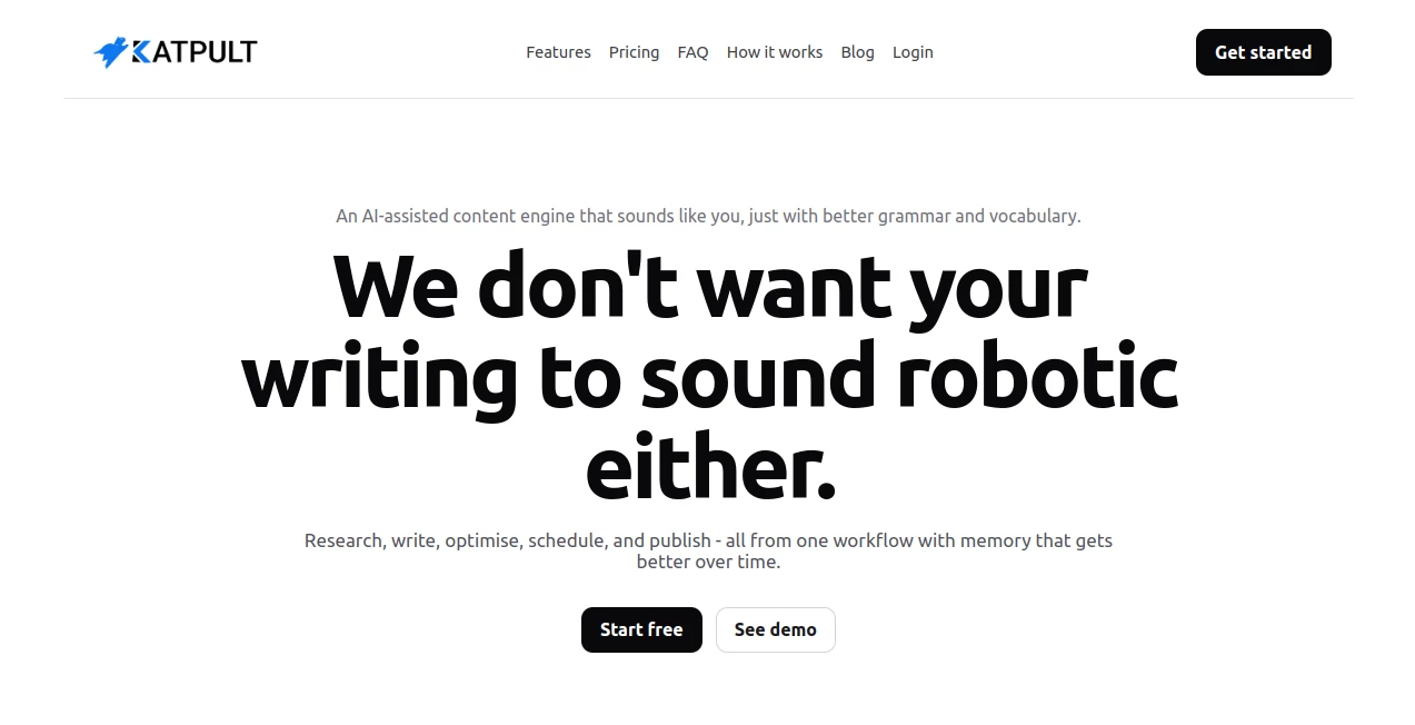 Screenshot of Catipult – An AI tool in the ,AI Business Ideas Generator ,AI Productivity Tools ,AI Workflow Management ,AI Project Management  category, showcasing its interface and key features.
