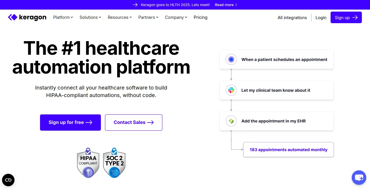 Screenshot of keragon – An AI tool in the ,AI Workflow Management ,AI No-Code & Low-Code ,AI Scheduling ,AI Team Collaboration  category, showcasing its interface and key features.