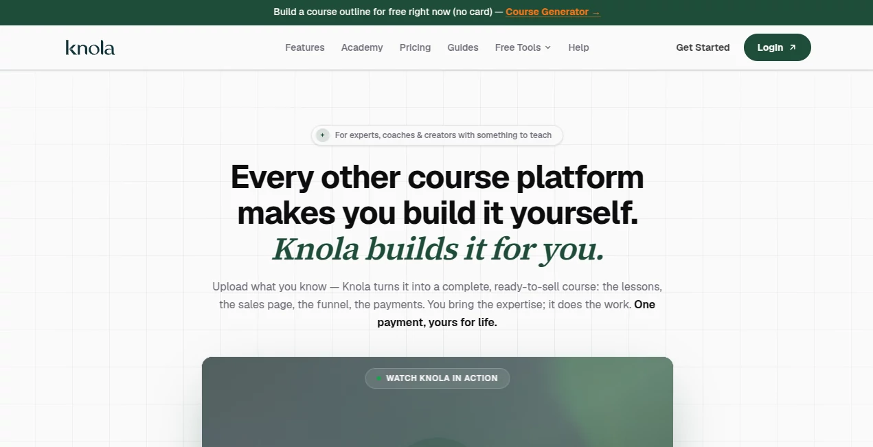 Screenshot of Knola – An AI tool in the ,AI Course ,AI Knowledge Management ,AI Education Assistant ,AI Presentation Generator  category, showcasing its interface and key features.