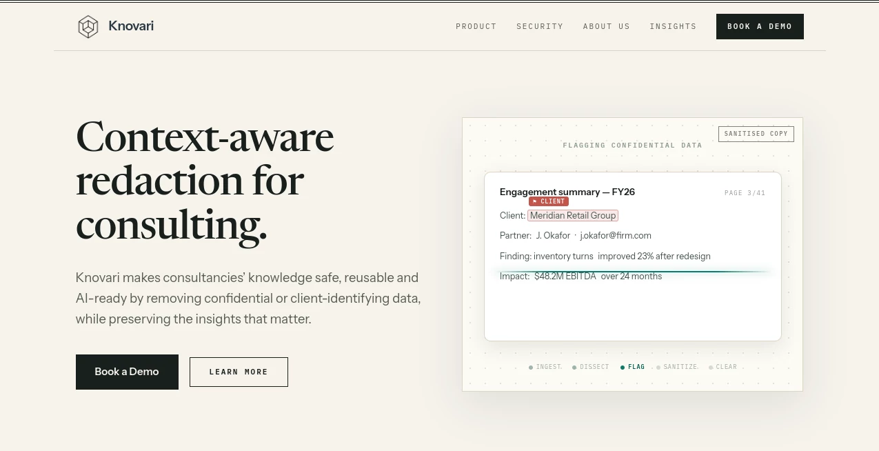 Screenshot of Knovari – An AI tool in the ,AI Document Extraction ,AI Knowledge Management ,AI Documents Assistant ,AI Knowledge Base  category, showcasing its interface and key features.