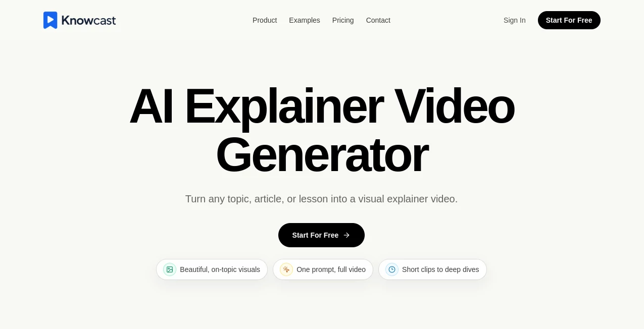 Screenshot of Knowcast – An AI tool in the ,AI Content Generator ,AI Voice Assistants ,AI Podcast Assistant ,AI Knowledge Base  category, showcasing its interface and key features.