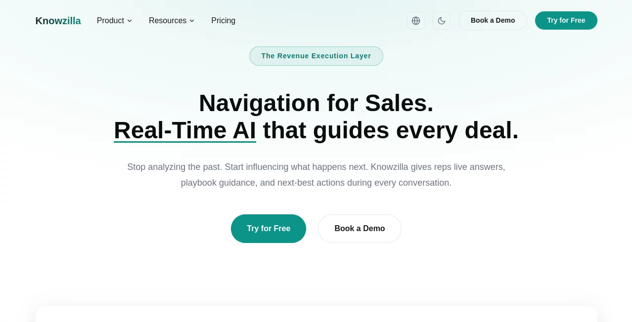 Screenshot of Knowzilla – An AI tool in the ,AI Sales Assistant ,AI CRM Assistant ,AI Productivity Tools ,AI Team Collaboration  category, showcasing its interface and key features.