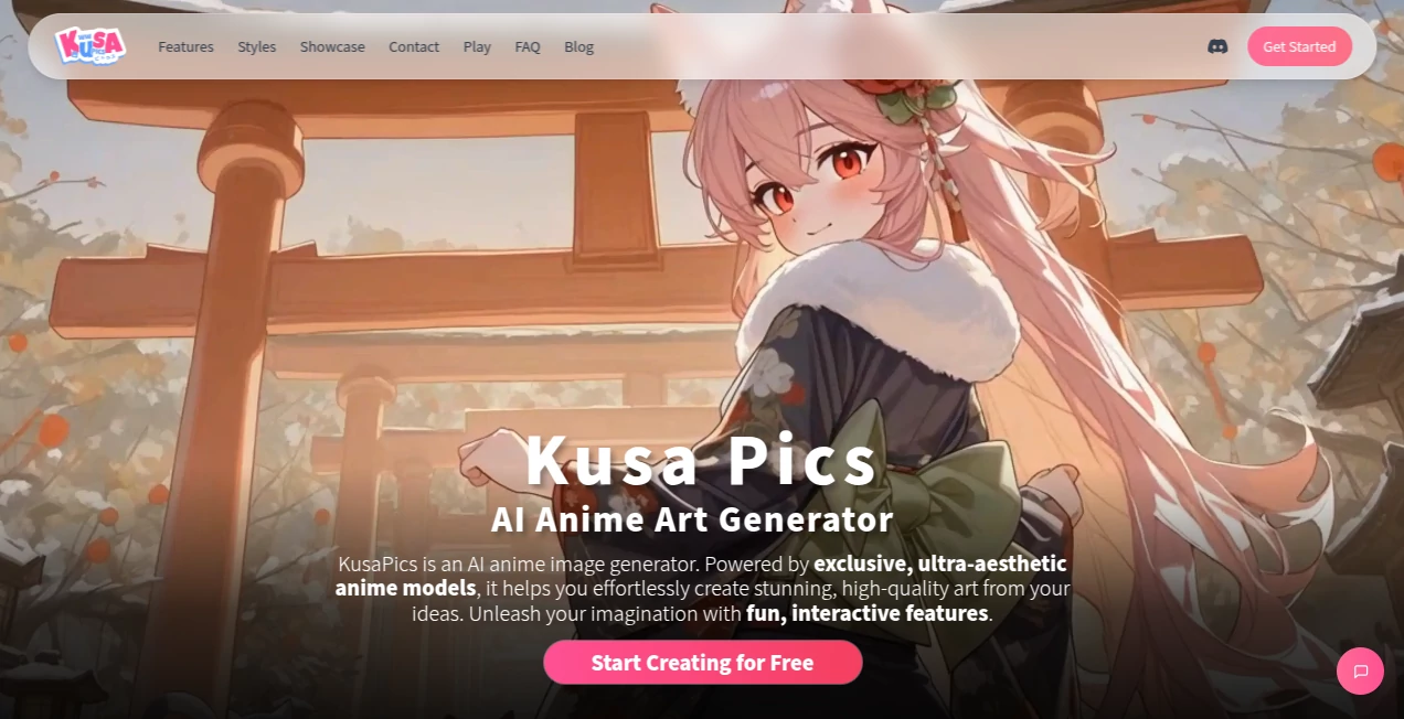 Screenshot of KusaPics – An AI tool in the ,Photo & Image Editor ,AI Image to Image ,AI Art Generator ,AI Design Generator  category, showcasing its interface and key features.