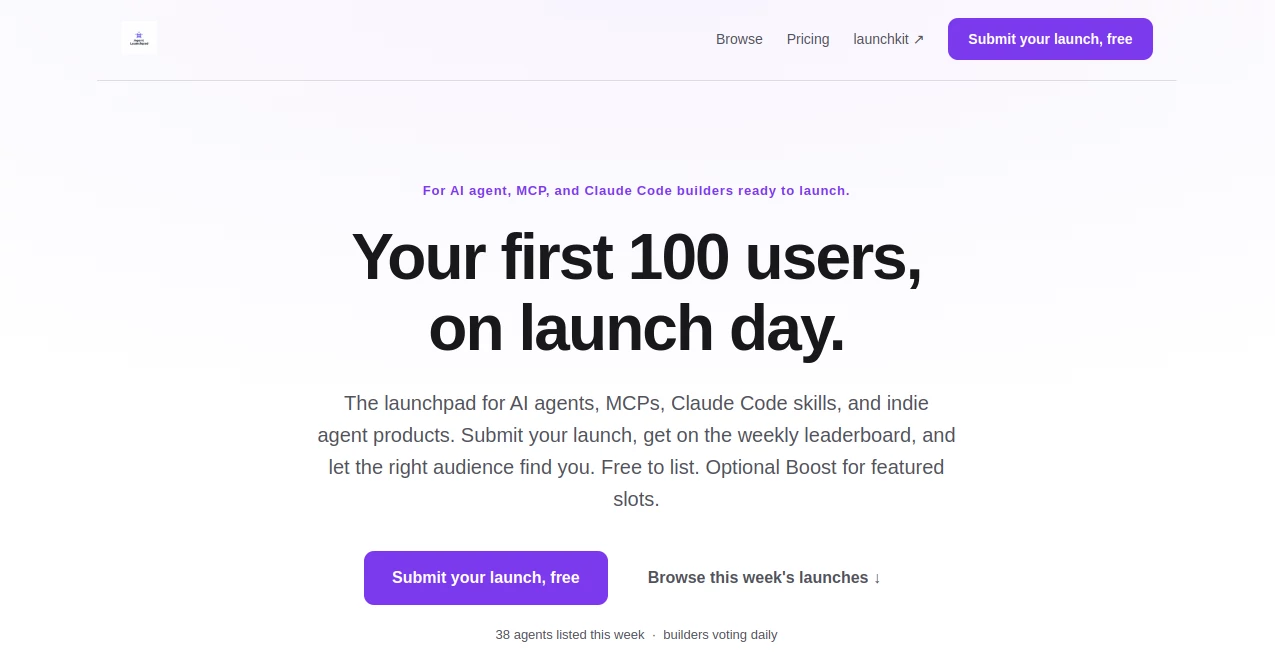 Screenshot of Agents Launchpad – An AI tool in the ,AI Business Ideas Generator ,AI Consulting Assistant ,AI Analytics Assistant ,AI Spreadsheet  category, showcasing its interface and key features.