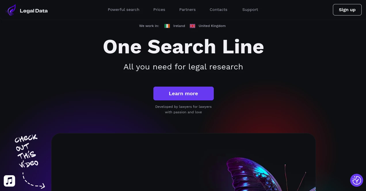 Screenshot of Legal Data Tech – An AI tool in the ,AI SEO Assistant ,AI Research Tool ,AI Content Detector ,AI Legal Assistant  category, showcasing its interface and key features.