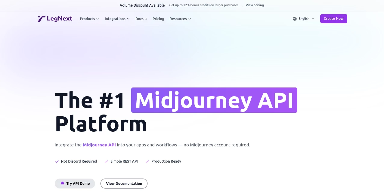 Screenshot of Legnext – An AI tool in the ,AI Photo & Image Generator ,AI API Design ,AI Design Generator ,AI Graphic Design  category, showcasing its interface and key features.