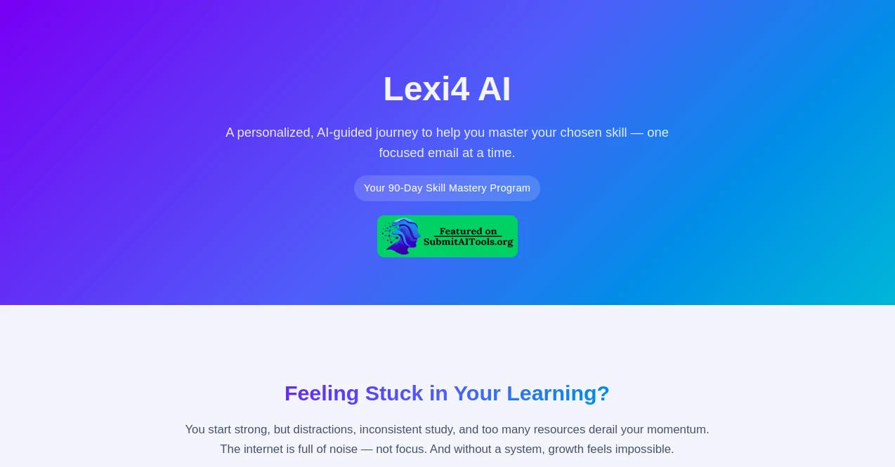 Screenshot of Lexi4 – An AI tool in the ,AI Course ,AI Education Assistant ,AI Coaching  category, showcasing its interface and key features.