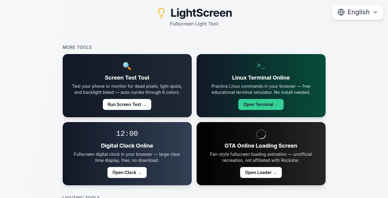 Screenshot of LightScreen – An AI tool in the ,Other ,Other  category, showcasing its interface and key features.
