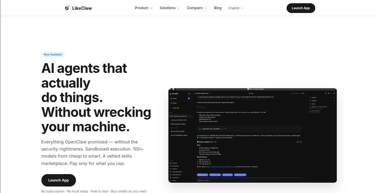 Screenshot of LikeClaw – An AI tool in the ,AI Code Assistant ,AI Developer Tools ,AI Productivity Tools ,AI Workflow Management  category, showcasing its interface and key features.