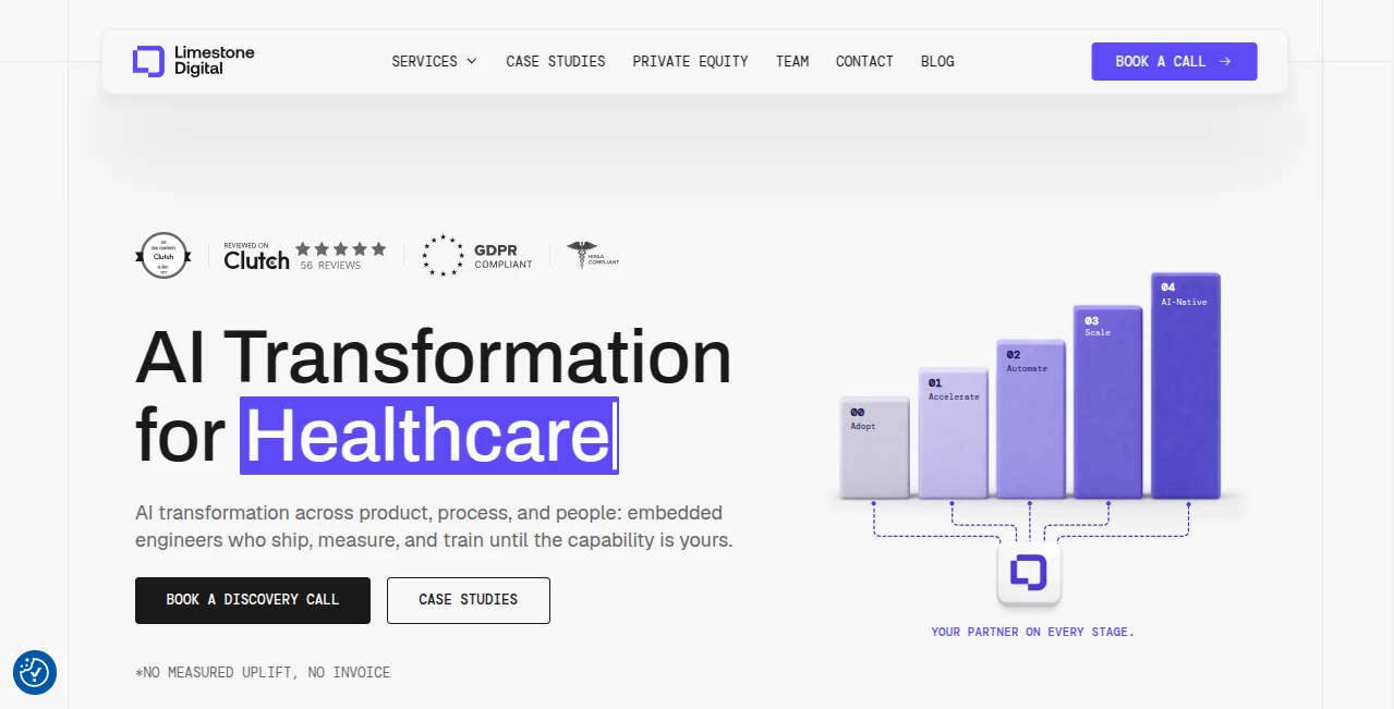 Screenshot of Limestone Digital – An AI tool in the ,AI Productivity Tools ,AI Developer Docs ,AI Developer Tools ,AI DevOps Assistant  category, showcasing its interface and key features.