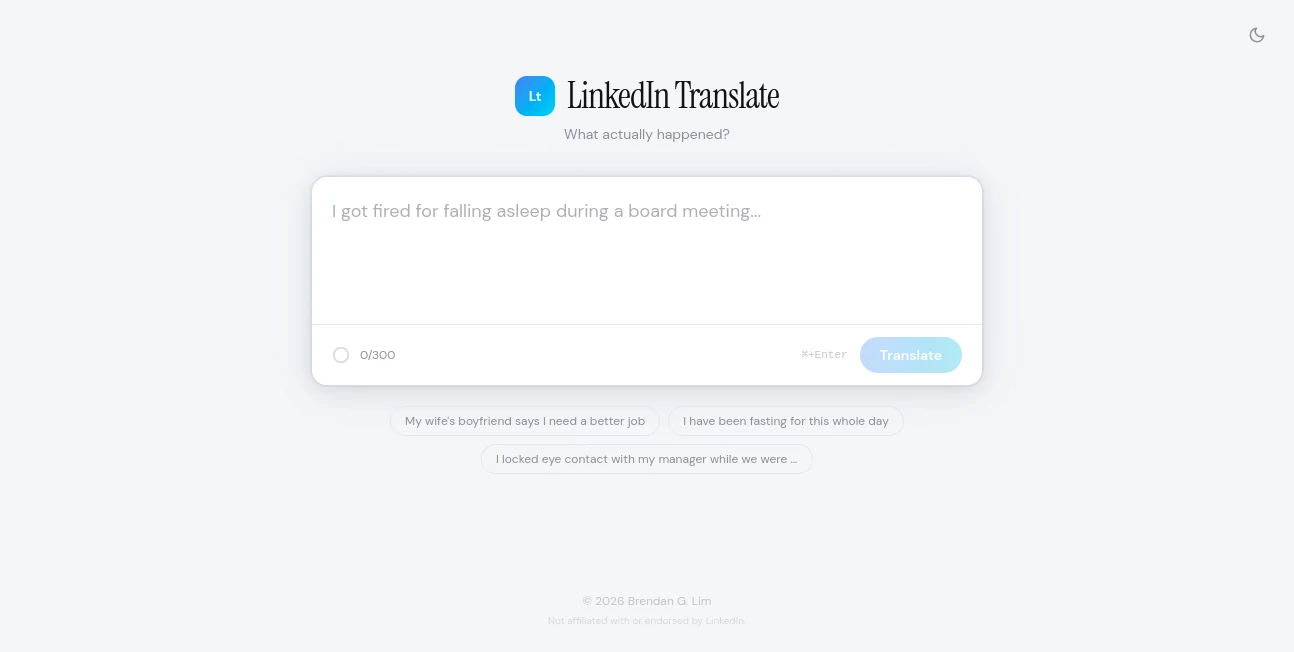 Screenshot of LinkedIn Translate – An AI tool in the ,AI Writing Assistants ,AI Productivity Tools ,Business  category, showcasing its interface and key features.