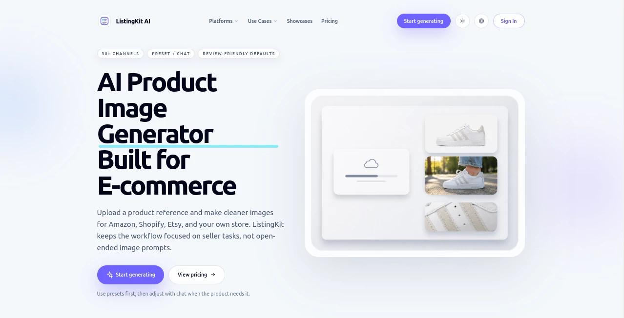 Screenshot of ListingKit AI – An AI tool in the ,AI Content Generator ,AI E-commerce Assistant ,AI Marketing Plan Generator  category, showcasing its interface and key features.