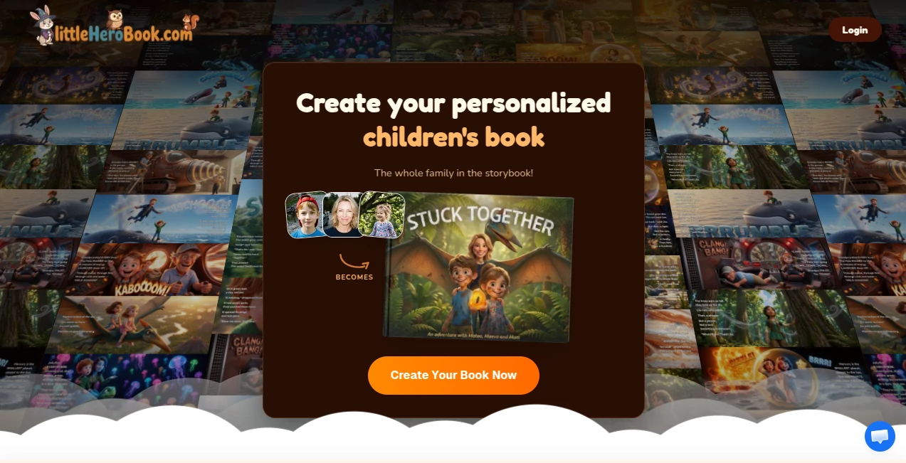 Screenshot of little hero book – An AI tool in the ,AI Book Writing ,AI Creative Writing ,AI Parenting ,AI Story Writing  category, showcasing its interface and key features.