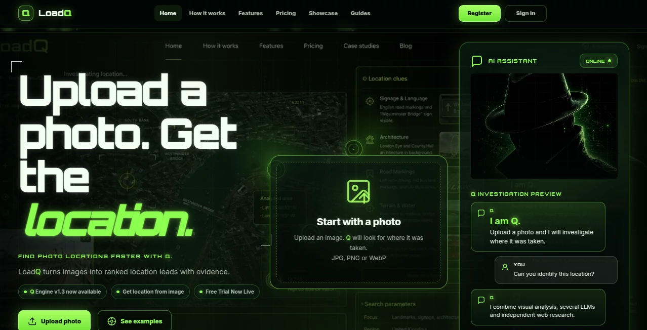 Screenshot of LoadQ – An AI tool in the ,AI Life Assistant ,AI Fun Tools  category, showcasing its interface and key features.