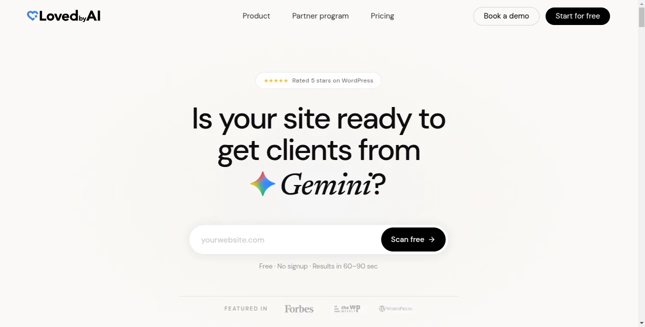 Screenshot of LovedByAI – An AI tool in the ,AI Website Builder ,AI Analytics Assistant ,AI SEO Assistant ,AI Marketing Plan Generator  category, showcasing its interface and key features.