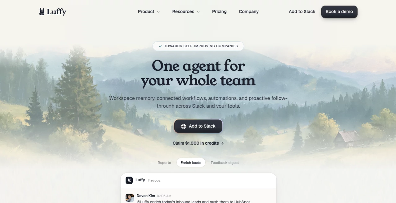 Screenshot of Luffy – An AI tool in the ,AI Workflow Management ,AI Project Management ,AI Productivity Tools ,AI Team Collaboration  category, showcasing its interface and key features.