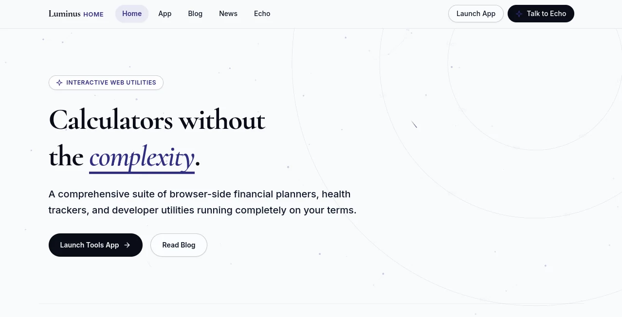 Screenshot of Luminus Tools – An AI tool in the ,Code & IT  category, showcasing its interface and key features.