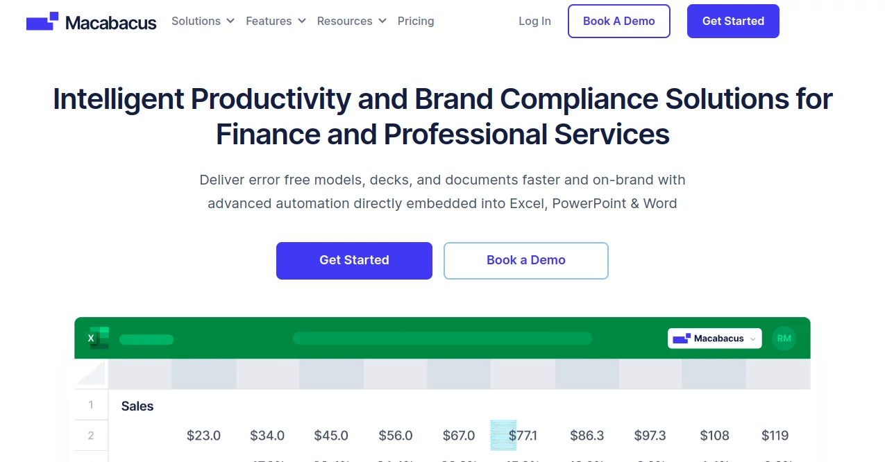 Screenshot of Macabacus – An AI tool in the ,AI Data Mining ,AI Documents Assistant ,AI Productivity Tools ,AI Presentation Generator  category, showcasing its interface and key features.